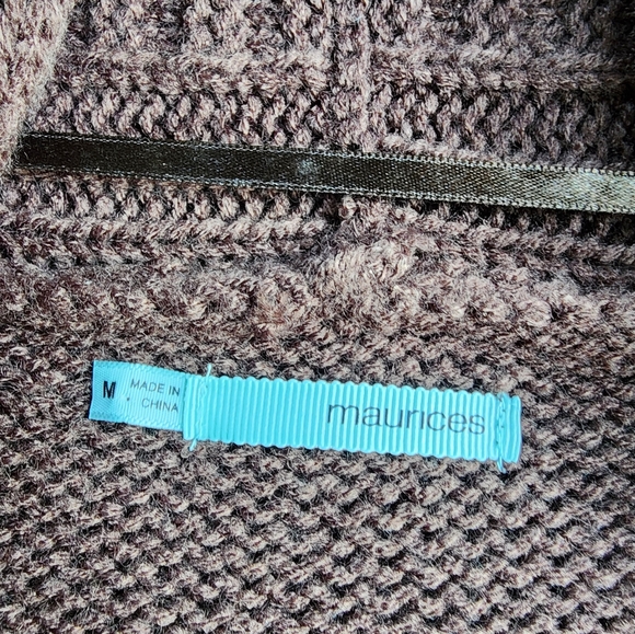 Y2K Maurices Sleeveless Open Front Cable-Knit Sweater Vest - Picture 5 of 8